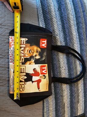 Ashley M design Elvis Presley TV Guide cover tote bag
